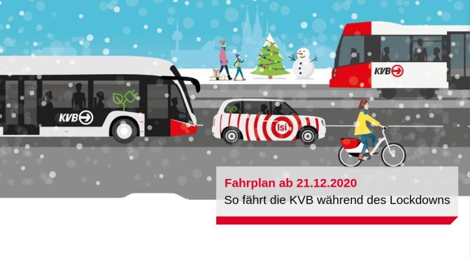KVB Köln | Fahrplan im Lockdown