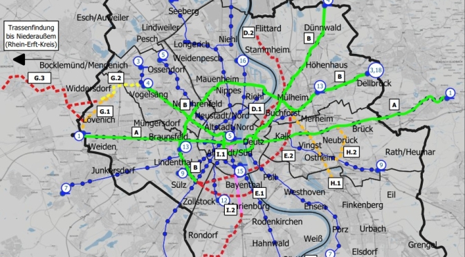 Köln | Roadmap Stadtbahnmaßnahmen